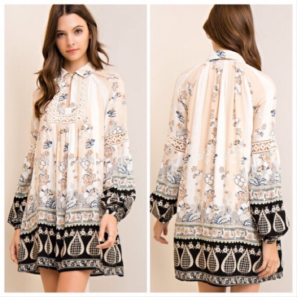 Entro Kayleigh Multi Print Tunic Dress - Picture 3 of 8